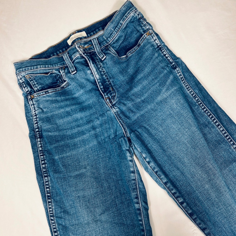Madewell Roadtripper Stovepipe High Rise Straight Leg Blue Jeans Size 28 - Picture 1 of 8